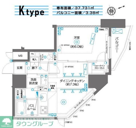 ZOOM駒込の物件間取画像